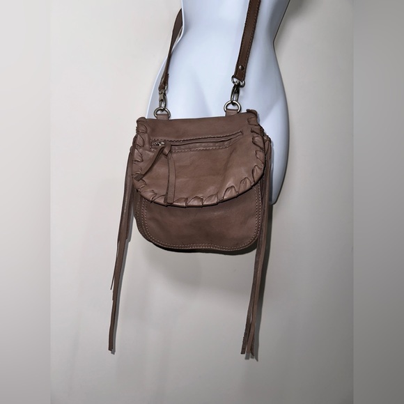 Genuine Leather Saddle Bag with Fringe Detail By Joe's - Picture 13 of 14